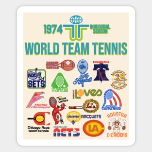 1974 Inaugural Season Defunct Team Tennis Magnet